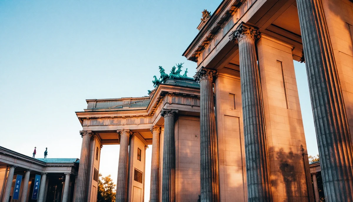 Architectural cityscape of Germany.