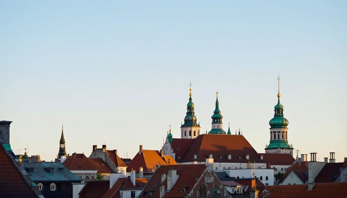 Architectural cityscape of Estonia.