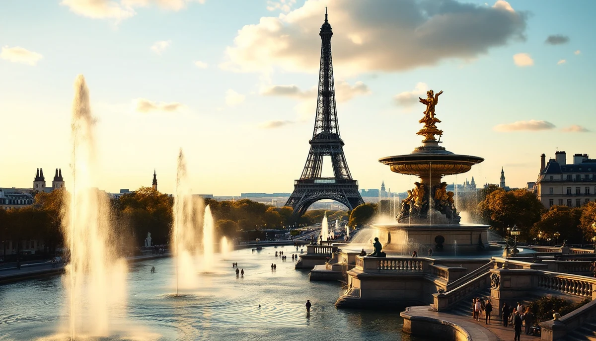 Architectural cityscape of France.