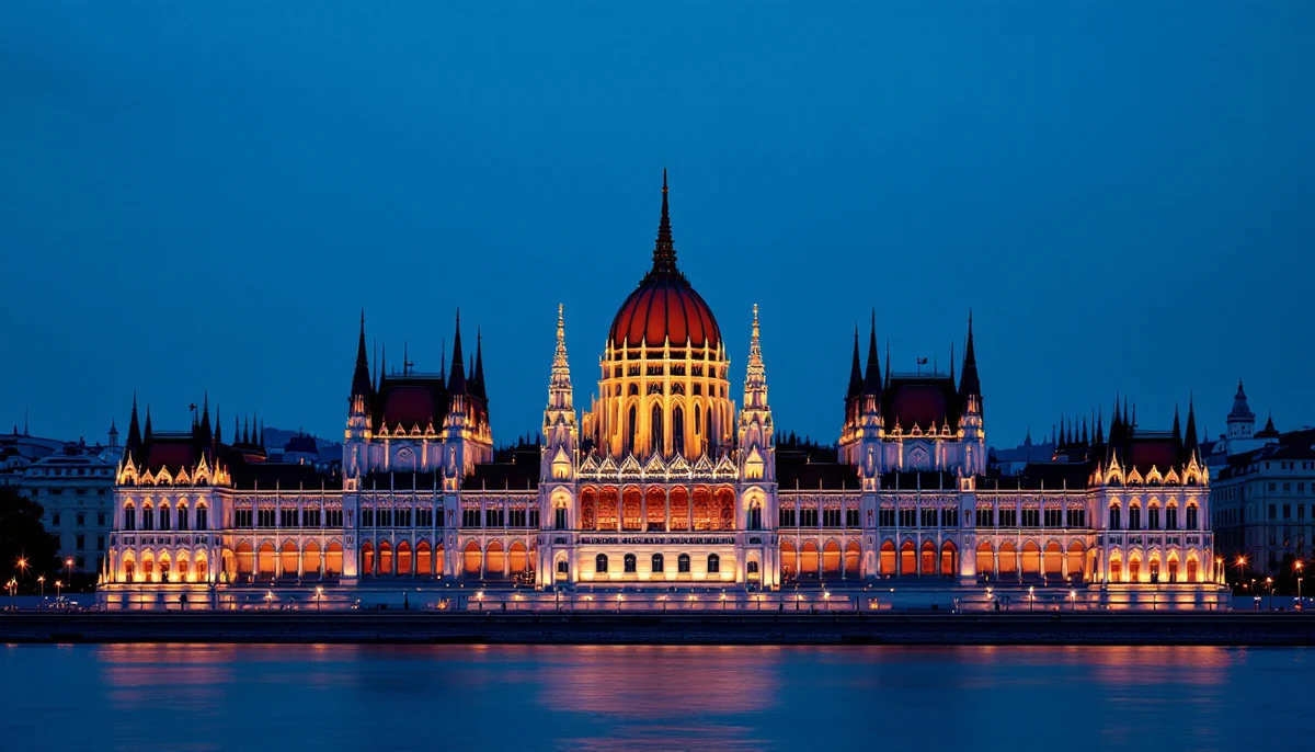 Architectural cityscape of Hungary.