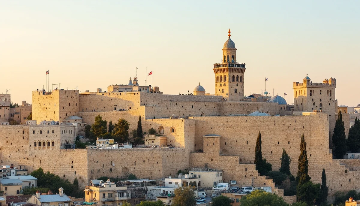 Architectural cityscape of Israel.
