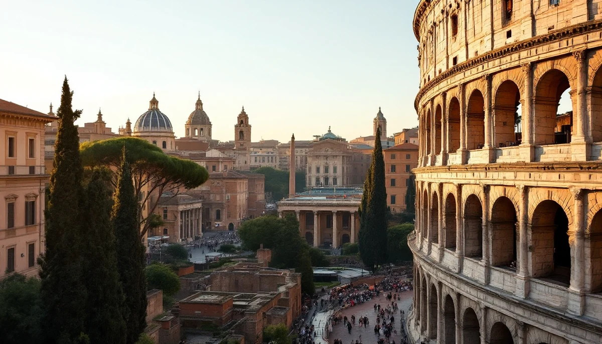 Architectural cityscape of Italy.