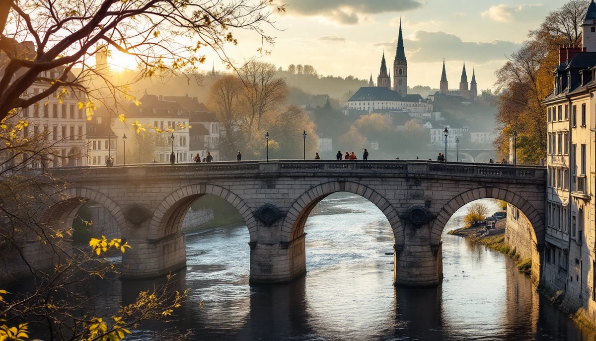 Architectural cityscape of Luxembourg.