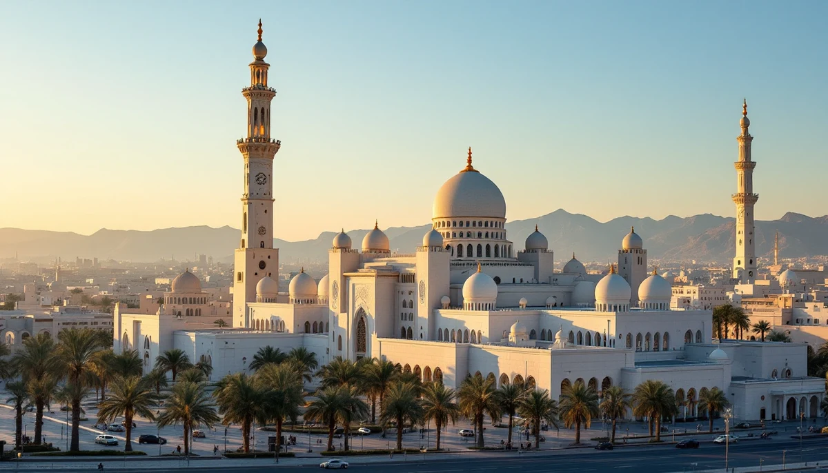 Architectural cityscape of Oman.