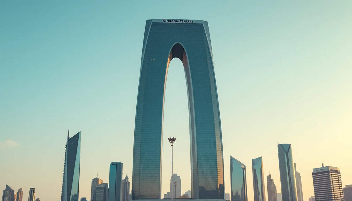 Architectural cityscape of Saudi Arabia.