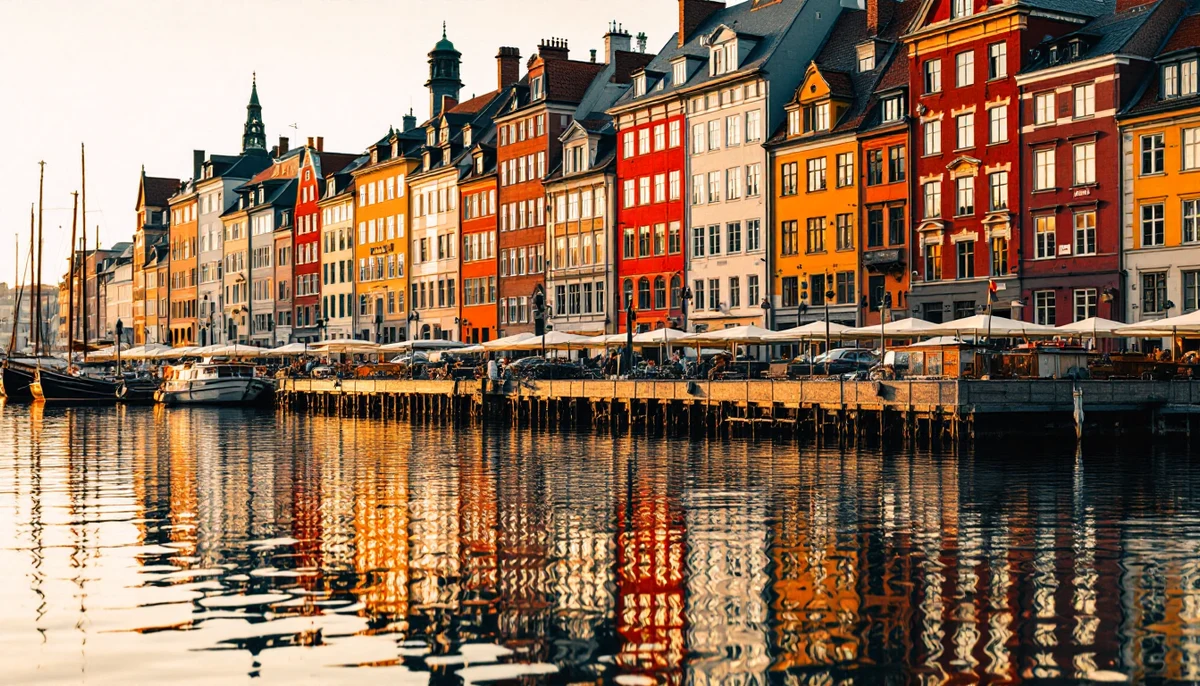 Architectural cityscape of Sweden.