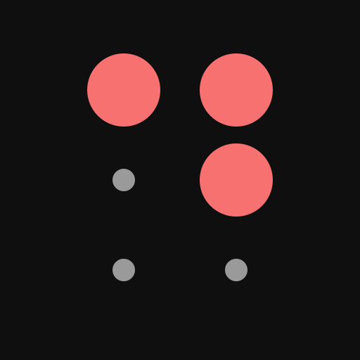 Inverse mark — on dark